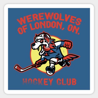 Werewolves of London, ON Hockey Club (red variation) Magnet